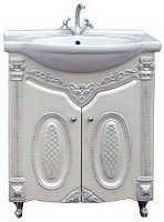 Атолл Тумба для умывальника Наполеон 75 серебро